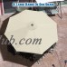 Sunrise 10' Outdoor Patio Umbrella 8 Ribs Market Parasol Sunshade with Tilt and Crank (Burgundy)   568429052